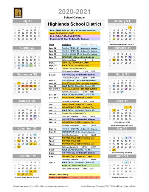 202021 District Calendar Board Approved